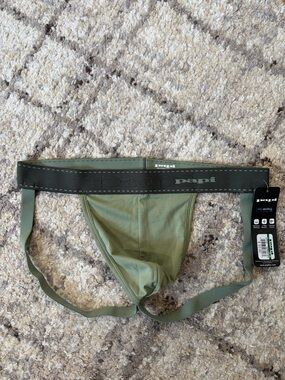 Papi Men's Olive Green Athletic Jockstrap